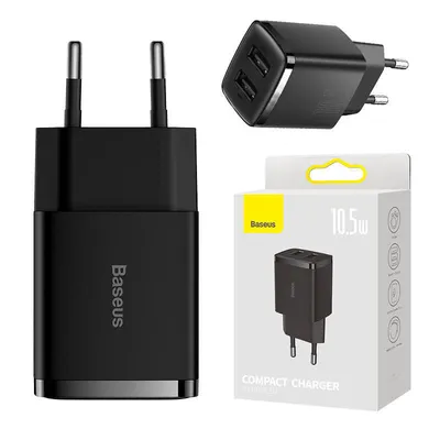 Produktbild von Baseus Compact, Drinnen, AC, 5 V, Schwarz
