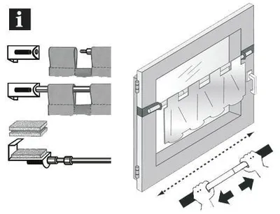Produktbild von Gardinia Spannvitrage titan, Ø 9 mm, ausziehbar 60-90 cm
