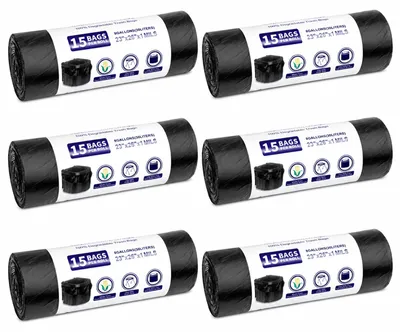 Productafbeelding van Waterdichte toilettenzakken, 30 liter, 90 stuks, geschikt voor campingtoiletten