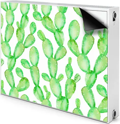 Produktbild von Magnet Heizkörper Heizkörper-Abdeckung Heizkörperabdeckung 100x60 cm  - Pastell, Kakteen