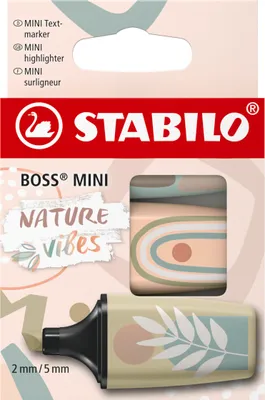 Immagine prodotto di STABILO 26365 STABILO Evidenziatore BOSS MINI Naturevibes, scatola da 3