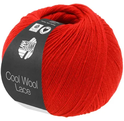 Produktbild von Lana Grossa - Cool Wool Lace 0068 leuchtendrot