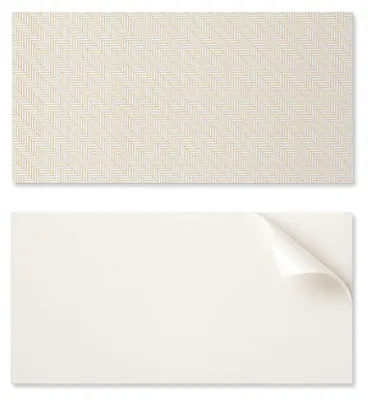 Image de Panneau décoratif en vinyle adhésif, imprimé, dimensions 120 x 60 cm, motif chevrons