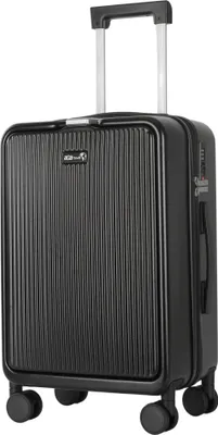 Produktbild von Aga Travel Handgepäck, Reisekoffer MR4671 Schwarz, Hartschale, TSA, 4 Rollen, Teleskopgriff
