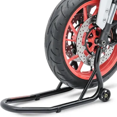 Produktbild von - Motorrad Montageständer für Vorderrad Fork Schwarz Motorradheber Vo