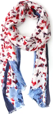 Produktbild von Schal Daria mit abstrakten Blumen von collezione alessandro