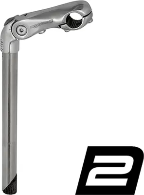 Produktbild von Schaftvorbau Kobra Vario , Ø = 25,4/22,2 mm, L = 300/110 mm, Edelstahl/Al, Humpert, 33686001