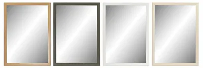 Wandspiegel rechteckig 56x2x76 cm Glas grau