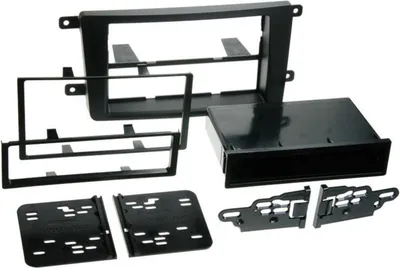 Image de Adaptateur de façade 2-DIN pour avec vide poche Mazda CX-9 2007 - 2009 noir