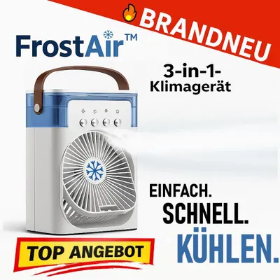 Zdjęcie produktu dla FrostAir™ – mini klimatyzator 3 w 1 z diodą LED i nawilżaniem powietrza