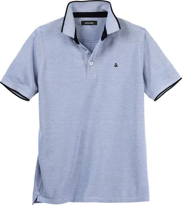 Produktbild von Jack&Jones Poloshirt blau melange XXL JJEPAULOS