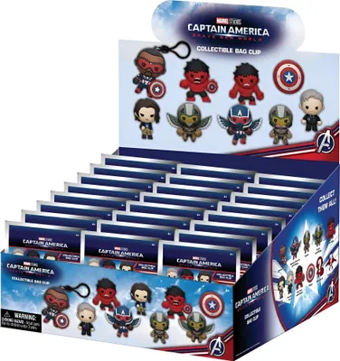 Produktbild von Captain America Brave New World 3D PVC-Taschenanhänger Series 1 Display (24)