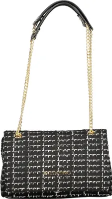 Produktbild von Elegante Damen Handtasche Schwarz mit Kettenriemen und Logodetail