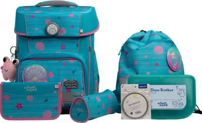 Produktbild von School Mood Champion Pro Lilly (Meerjungfrau), 7-tlg. Schulranzenset