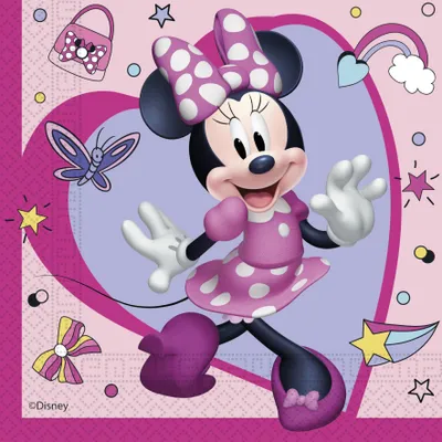 Immagine prodotto di Tovaglioli di carta Minnie Mouse - 33 x 33 cm - 20 pz