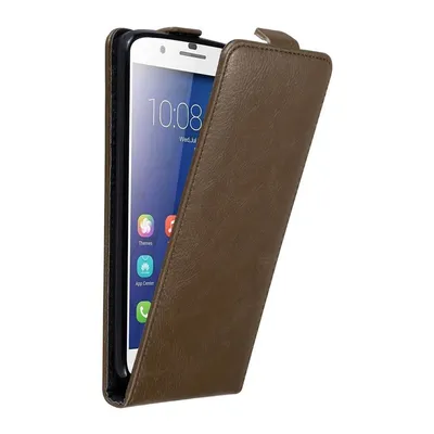 Image de Cadorabo Housse pour Honor 6 PLUS Housse en brun Flip Etui Housse de portable Case Cover