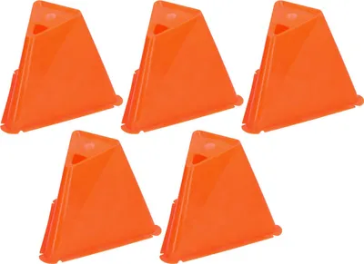 Produktbild von Sport Hütchen, 5-tlg. orange & langlebig, für Fußball-, Skate- & Fitnesstraining, strapazierfähig
