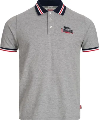 Obrázek produktu pro Pánská polokošile slim fit OCCUMSTER Marl Grey/Navy/Red 3XL Lonsdale