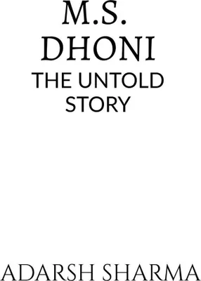 Produktbild von M.s. Dhoni – Die Unerzählte Geschichte
