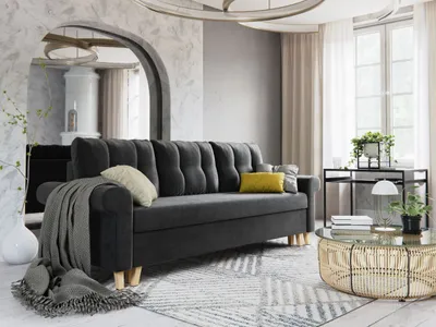 Produktbild von Dreisitzer-Schlafsofa NAFETA - Graphit 2