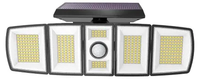 Solar-LED-Fluter 31 cm, kaltweiß, Bewegungsmelder, Außen