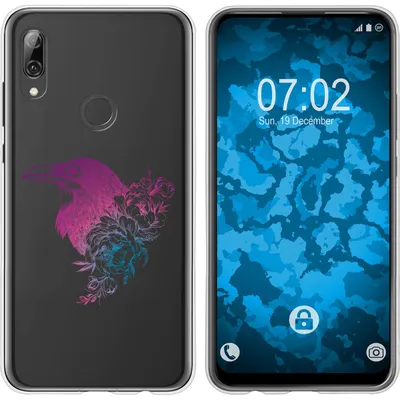 Produktbild von PhoneNatic Case kompatibel mit Huawei P Smart Z Silikon-Hülle Floral Rabe M4-6