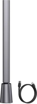 Produktbild von AIORBER LED Schreibtischlampe faltbar, USB-C Akku, Touch stufenlos dimmbar, Auto-Lichtsensor, 3 Farbtemperaturen, augenschonend, Grau