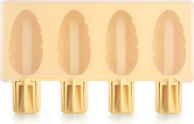 Immagine prodotto di Stampo per gelato in silicone con coperchio, giallo