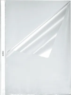 Produktbild von Herlitz Prospekthülle DIN A4 genarbt 0,055 mm 10 Hüllen