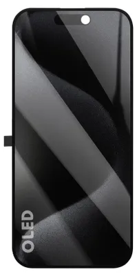 Obrázok produktu pre Clappio, mäkký OLED displej iPhone 15 Pro s dotykovým ovládaním, čierny