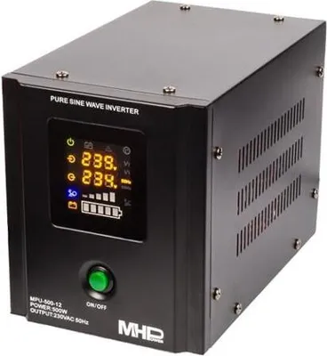 Image de Convertisseur de tension MHPower MPU-500-12 alimentation de secours, 12V/230V, 500W, fonction UPS, sinusoïdale pure