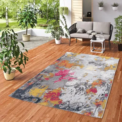 Produktbild von In- und Outdoor Teppich Malibu Grau Multi, Größe:80x150 cm