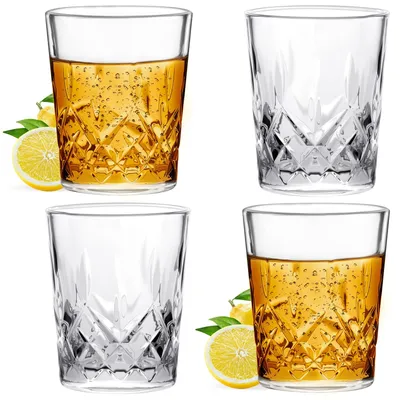 Shotgläser Set 4er-Pack 55 ml mit schwerem Fuß Kristallglas