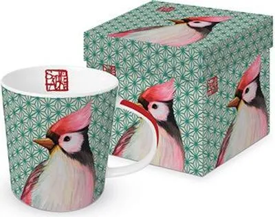 Produktbild von Kaffeebecher, Vogel mit Geschenkbox, exotisch, Oiseau Japonais, Henkelbecher Vogel Tier Tasse