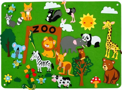 Produktbild von Lernspielzeug für Kinder, Bastelset zum Erfinden von Bauernhofgeschichten aus Filz, wiederverwendbares Spielzeug – kreatives Lernen.