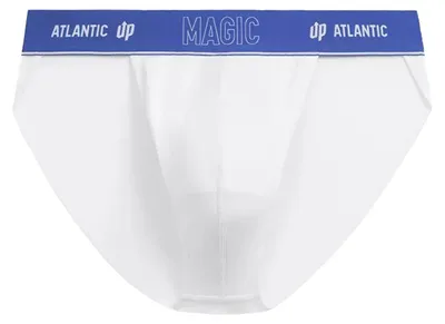 Zdjęcie produktu dla Bielizna męska, tanga Atlantic, biała, model Magic Pocket, wykonana z bawełny, rozmiar XXL