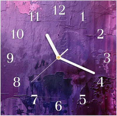 Produktbild von Wanduhr aus Glas mit Motiv Abstrakte Textur- 30 x 30 cm - inkl. Aufhängesystem