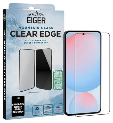 Produktbild von Schutzglas 3D Eiger Mountain Glass Clear Edge Samsung Galaxy S26+ transparent