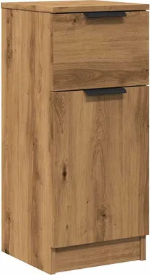 Obrázek produktu pro vidaXL Artisan dubový příborník 30x30x70 cm materiál na bázi dřeva