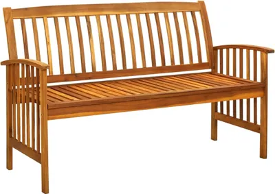 Immagine prodotto di Panchina da giardino con cuscini 147 cm in legno massiccio di acacia