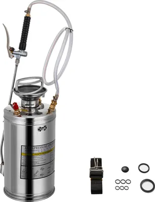 Immagine prodotto di VEVOR spruzzatore a pressione in acciaio inox Spruzzatore ad alte prestazioni Spruzzatore a pressione 6L Spruzzatore a pressione