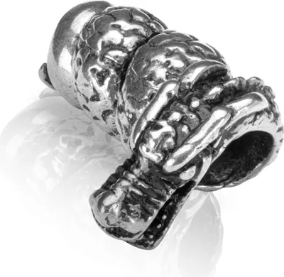 Produktbild von Wikinger Drache Ø 5mm Bartklemme Keltisch 925 Sterling Silber Haarschmuck 4330