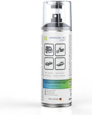 Produktbild von 1x AUPROTEC Lackspray Schwarz matt AUPROPAINT Sprühlack 400ml