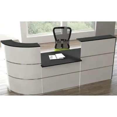 Produktbild von Theke Cento 5 BxT 280x95cm weiß/anthrazit