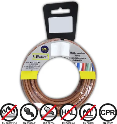 Produktbild von Flexibles Elektrokabel 2,5 mm braun, halogenfrei, 5 m