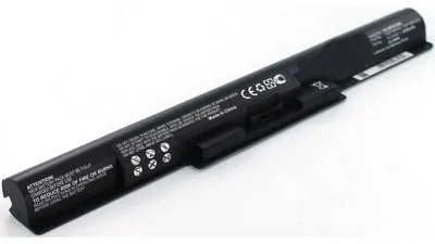 Produktbild von Akku für Sony SVF1521K6EW Li-Ion 14,8 Volt 2200 mAh schwarz.