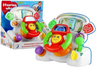 Zdjęcie produktu dla Kierownica edukacyjna dźwięki + światło