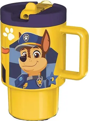 Zdjęcie produktu dla Plastikowy kubek dla dzieci z pokrywką dedede 530 ml La Patrulla Canina