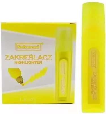 Immagine prodotto di Żółty zakreślacz w zestawie 12 sztuk
