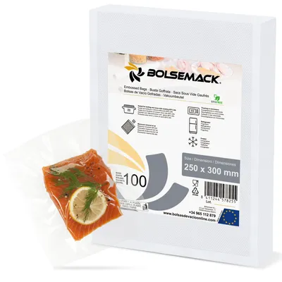 Produktbild von BOLSEMACK Vakuumierbeutel 25x30cm - Vakuumbeutel 100 Stück für alle Vakuumierer